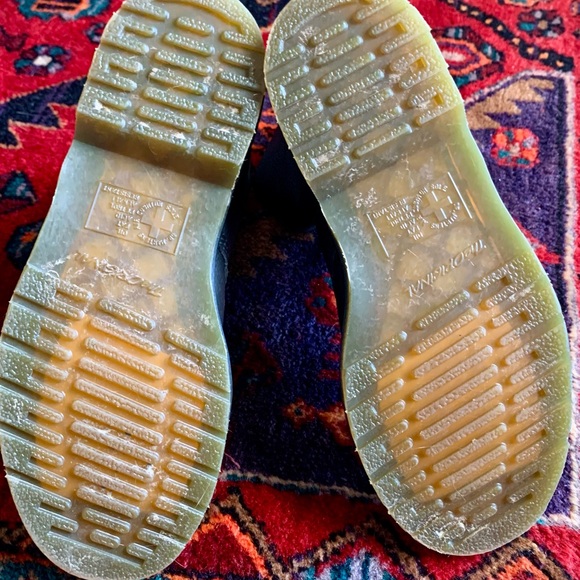 Dr. Martens Sz 9 1490 Black Lace Up Boots Air Wair Cushion Soles - Picture 5 of 6